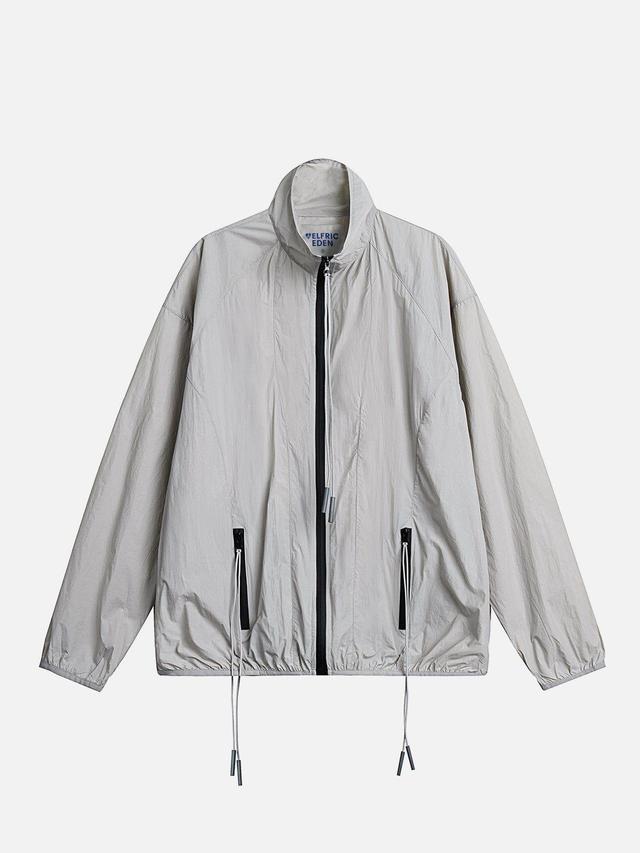 Aelfric Eden Solid Stand Collar Jacket Product Image