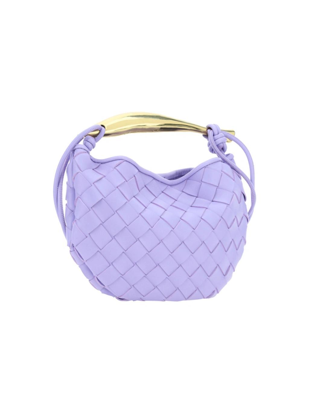 Mini Sardine Intrecciato Top-handle Bag In Purple Product Image