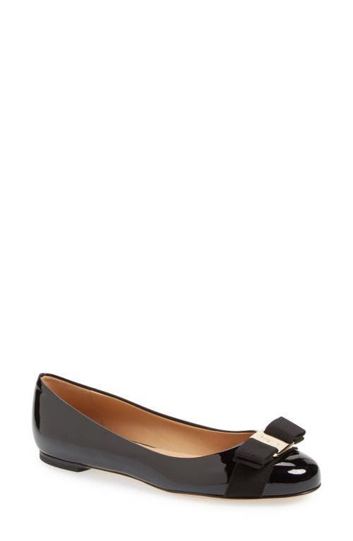 FERRAGAMO Varina Leather Flat Product Image