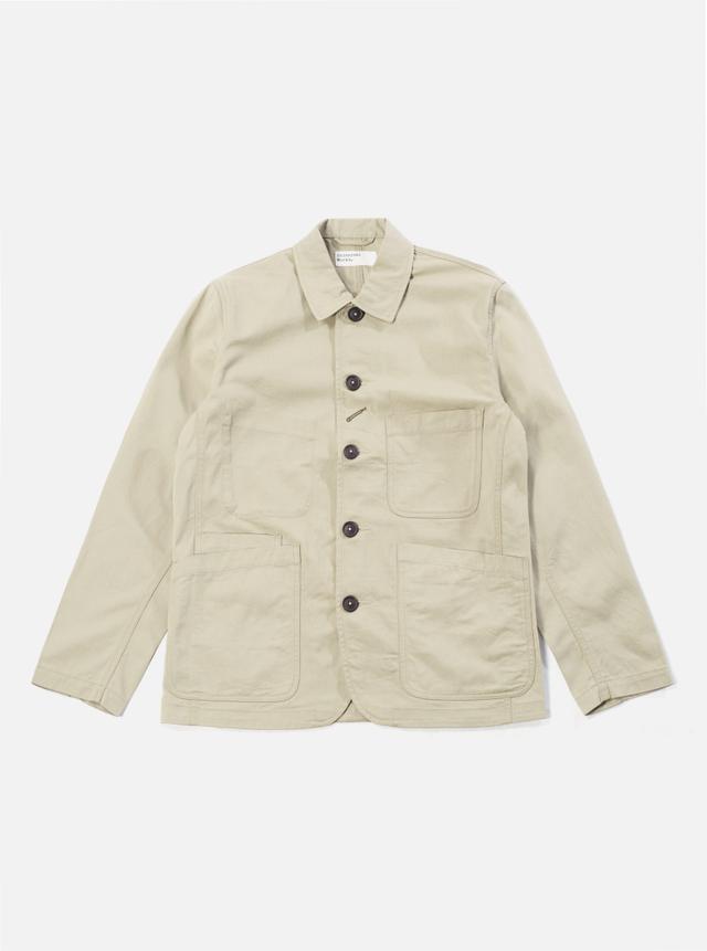 Universal Works Bakers Jacket in Stone Twill Product Image