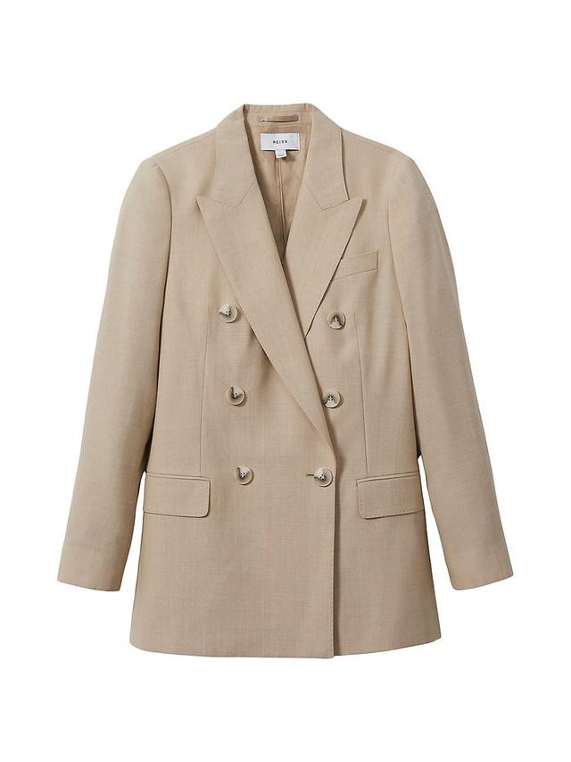 Womens Sadie Wool Double-Breasted Blazer Product Image