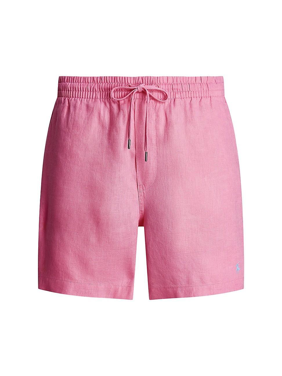 Mens Prepster Linen Flat-Front Shorts Product Image