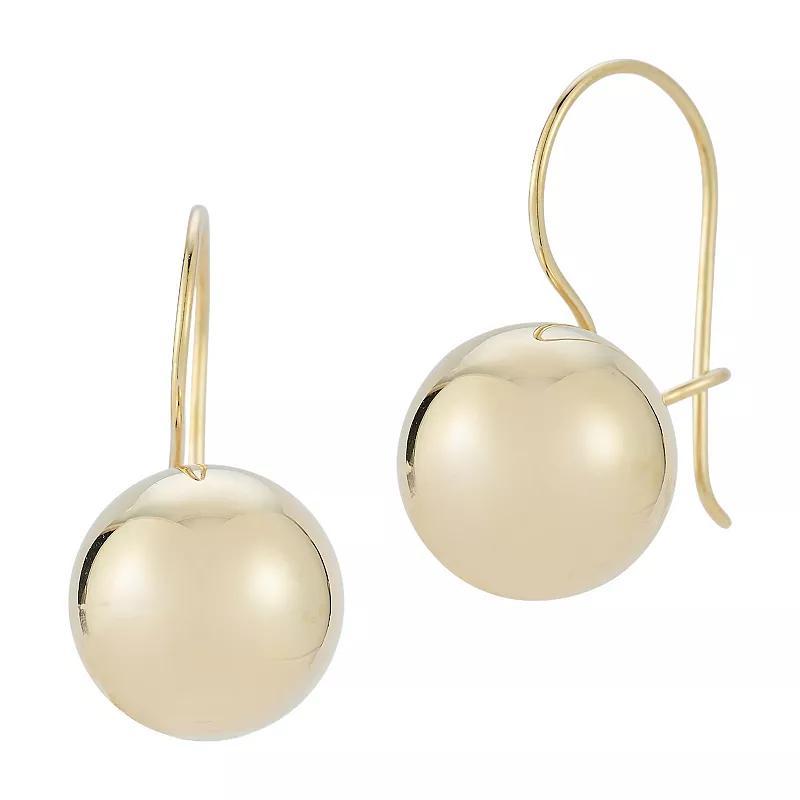 LUMINOR GOLD 14k Gold Ball Threader Earrings, Womens Product Image