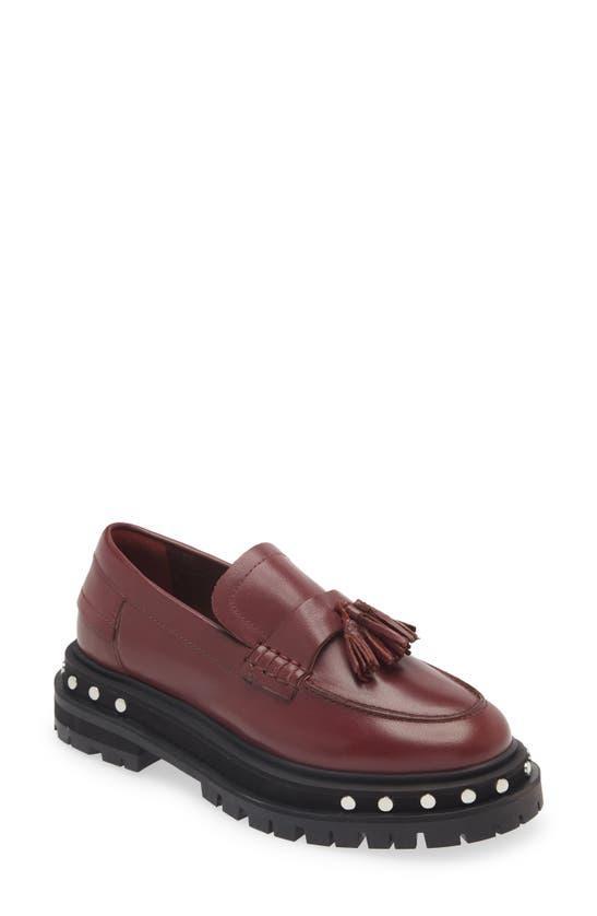 Teagan Tassel Loafer In Red Product Image