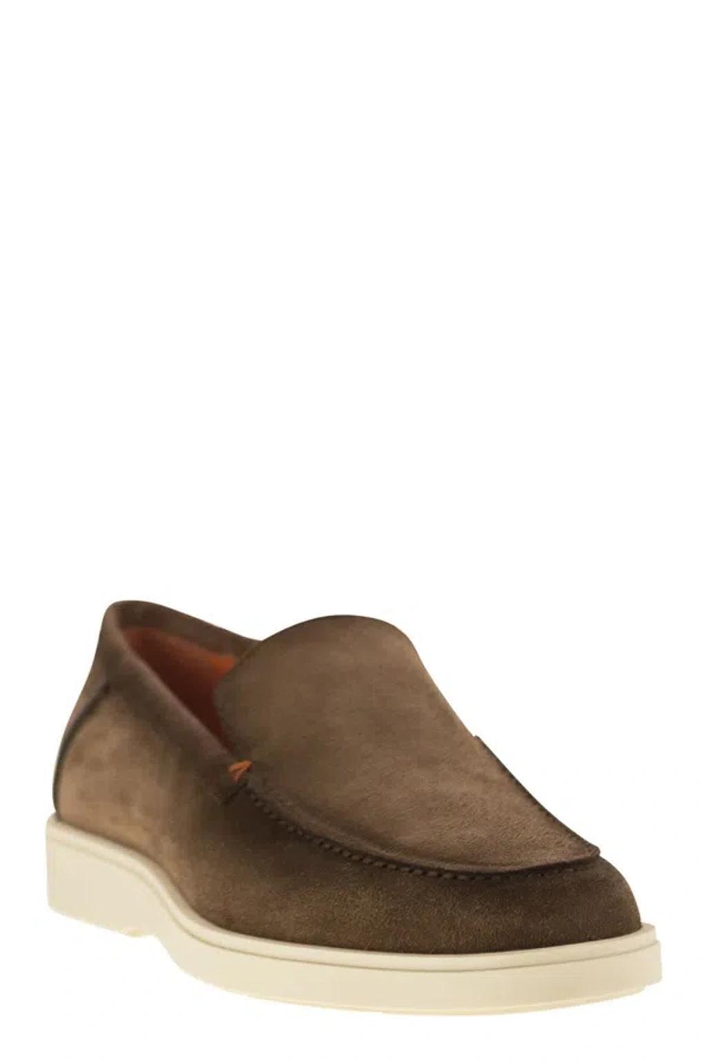 SANTONI Loafers In Brown Product Image