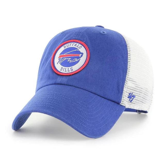 Mens 47 Royal/White Buffalo Bills Highline Clean Up Trucker Snapback Hat Product Image