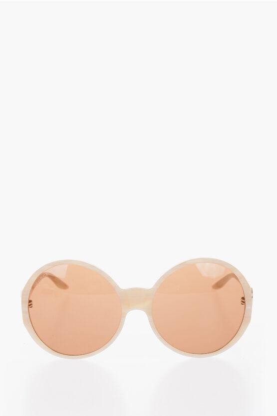 Round Sunglasses In Neutral Product Image