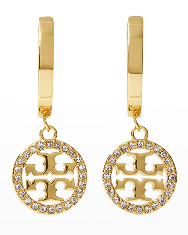 Womens Miller Goldtone & Pave Crystal Hoop Earrings Product Image