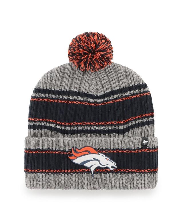 Mens 47 Brand Graphite Denver Broncos Rexford Cuffed Knit Hat With Pom Product Image