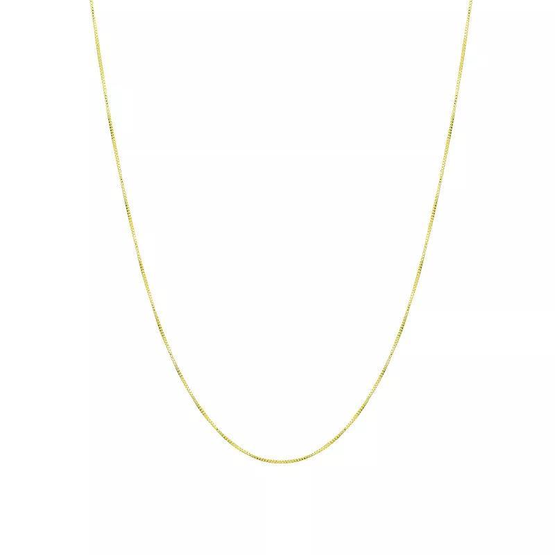 Forever 14K 14k Gold Box Chain Necklace, Womens Product Image