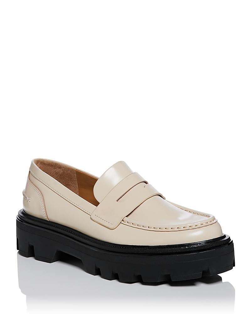 Womens Quinn Leather Loafers Product Image