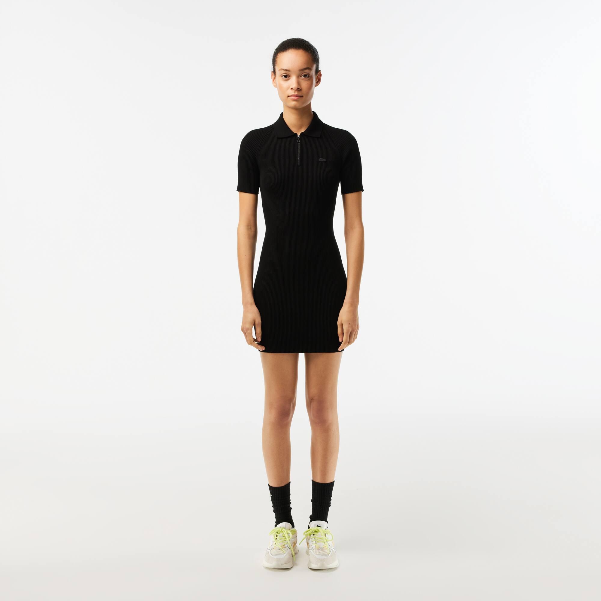 Women’s Lacoste Knit Polo Dress Product Image