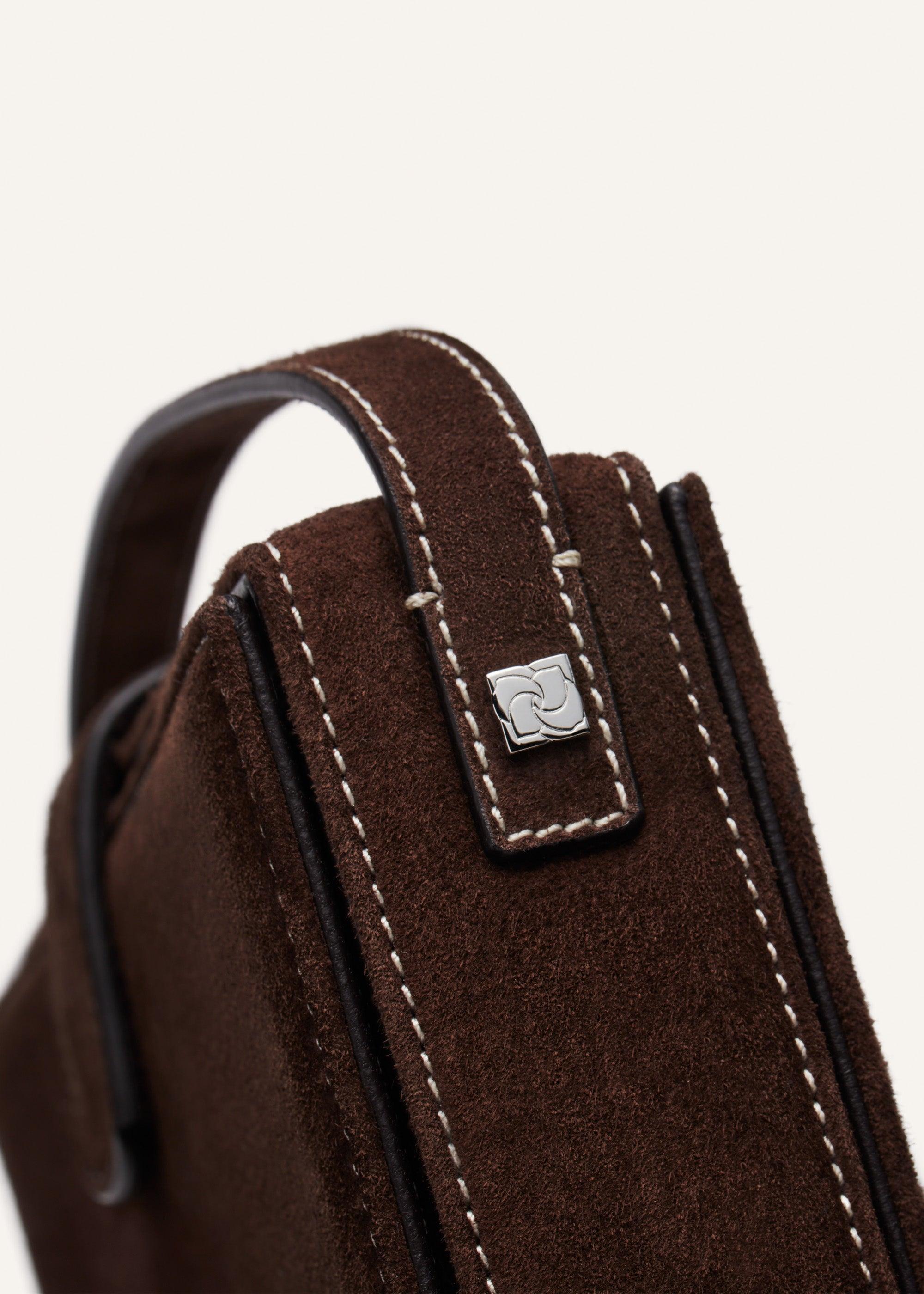 Apolonia bag in brown suede product image