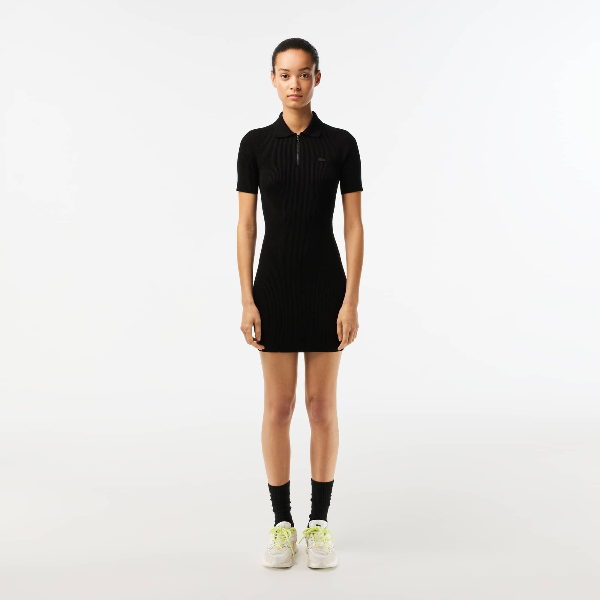 Women’s Knit Polo Dress Product Image