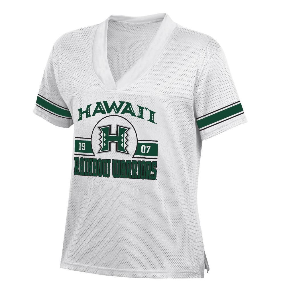 NCAA Hawaii Rainbow Warriors Womens White Jersey Product Image