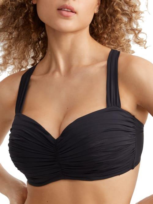 Rod Beattie Kore Shirred Bandeau Bikini Top Product Image