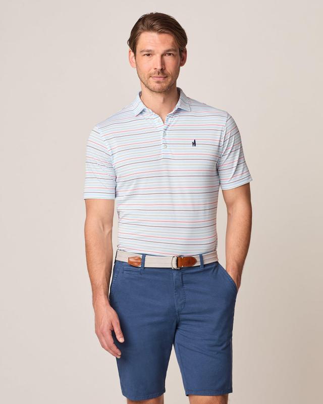 johnnie-O Performance Mesh Polo - Beaker Stripe Product Image