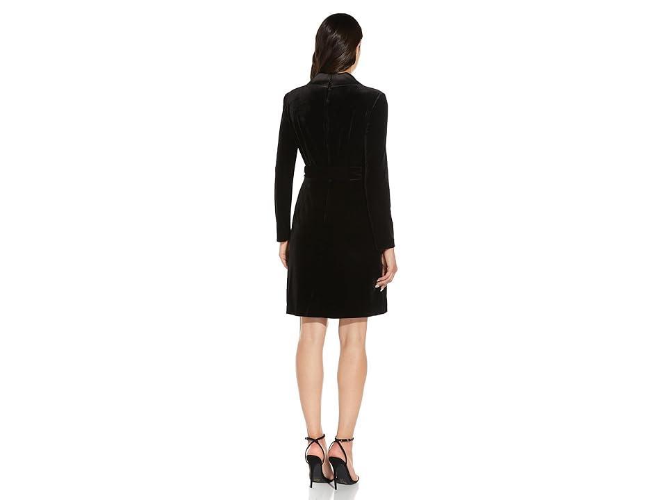 Adrianna Papell Strecth Velvet Tuxedo Dress Women's Dress Product Image