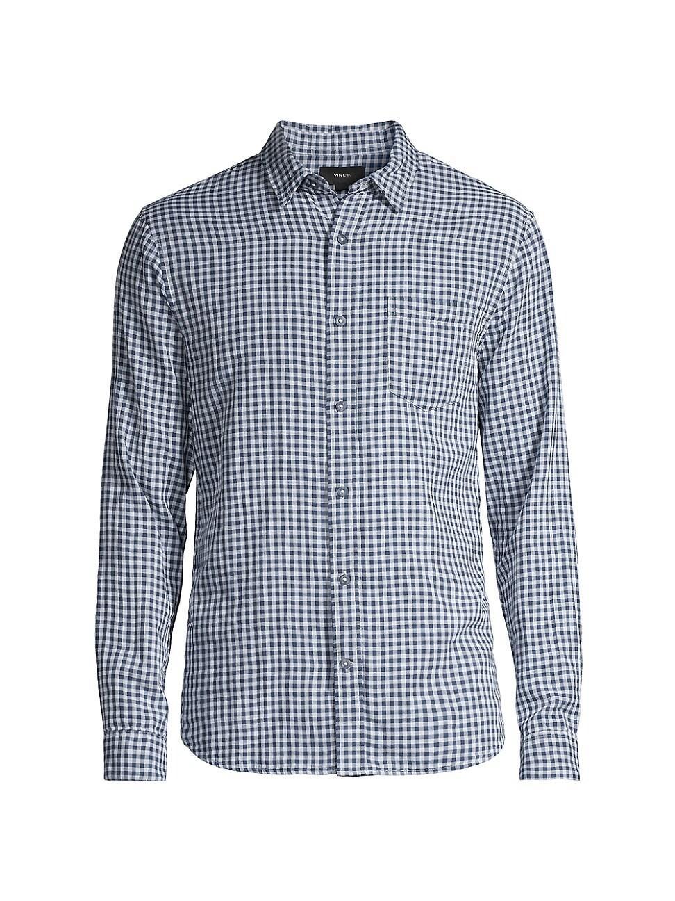 Mens Mojave Plaid Button-Front Shirt Product Image