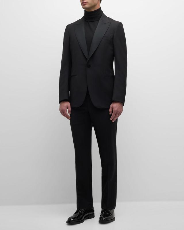 Mens Wool-Mohair Solid Tuxedo Product Image