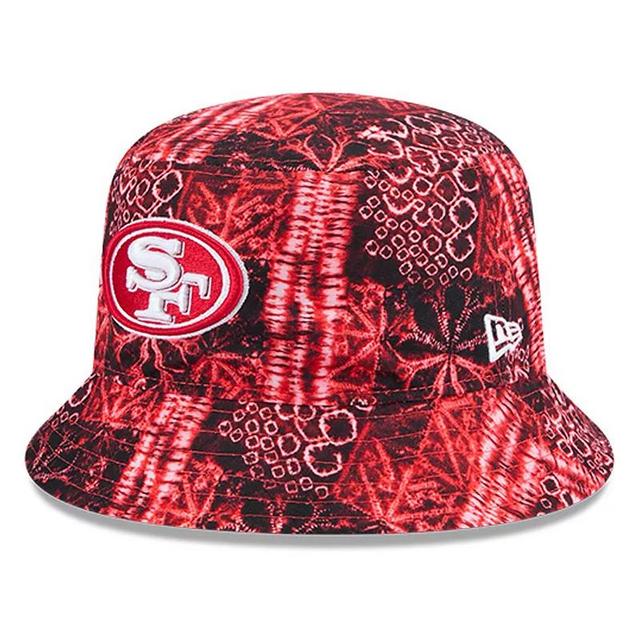 Mens New Era Scarlet San Francisco 49ers Shibori Bucket Hat Product Image