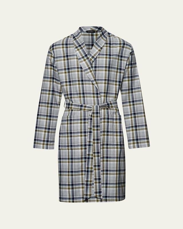 Mens Cozy Comfort Flannel Robe Product Image