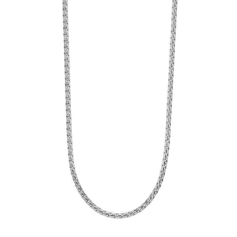 Mens LYNX Stainless Steel 24 Inch Twist Chain Necklace Product Image