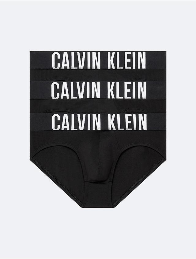 Calvin Klein Mens Intense Power Micro 3-Pack Hip Brief - Black - XS Product Image