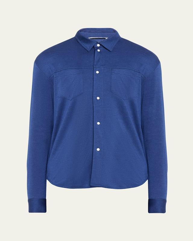 Mens Cashmere-Silk Overshirt Product Image