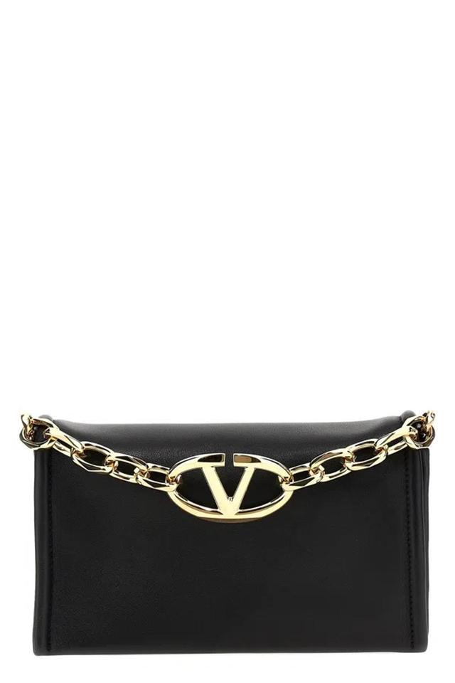 VALENTINO GARAVANI Women  'vlogo Chain' Clutch Bag In Black Product Image