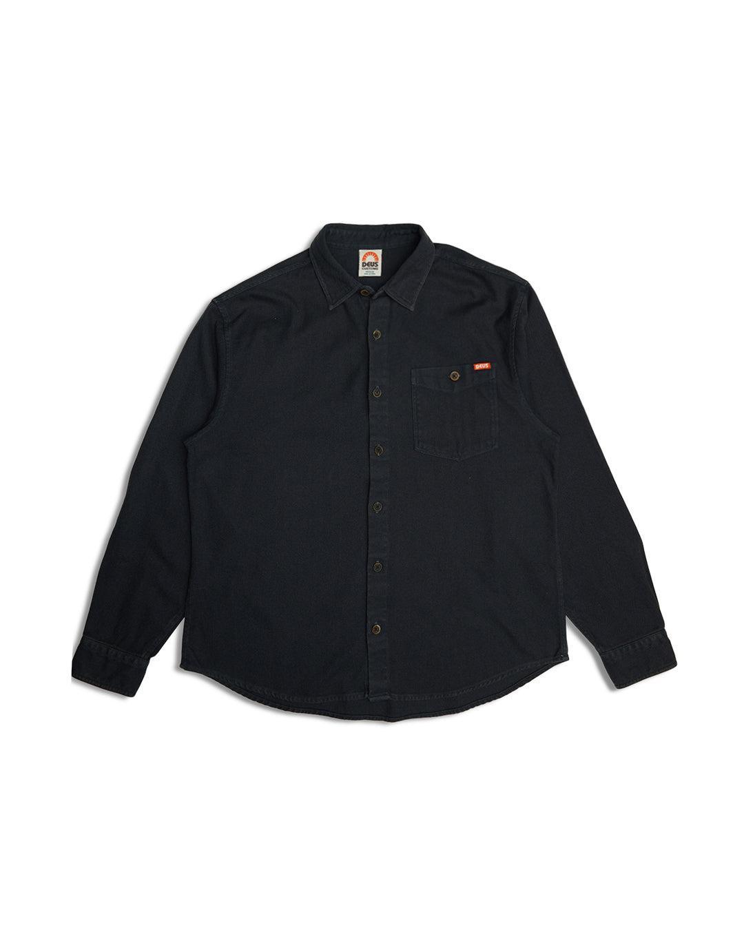 Keon Flannel Shirt - Anthracite Product Image