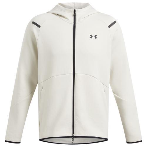 Under Armour Mens Under Armour Unstoppable Fleece Full-Zip Hoodie - Mens Black/Summit White Product Image