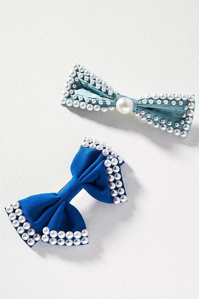 Pearl Hair Bows, Set of 2 Product Image