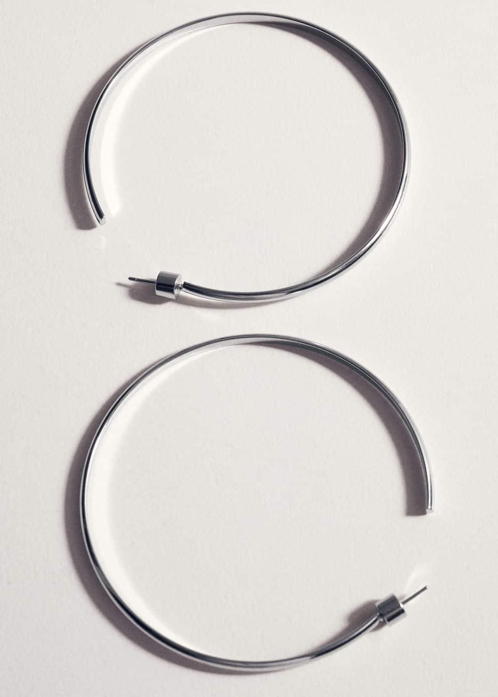 MANGO - Maxi hoop earrings - One size - Women Product Image