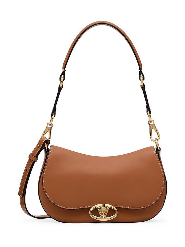 Womens Small Ohval Shoulder Bag in Nappa Calfskin Product Image