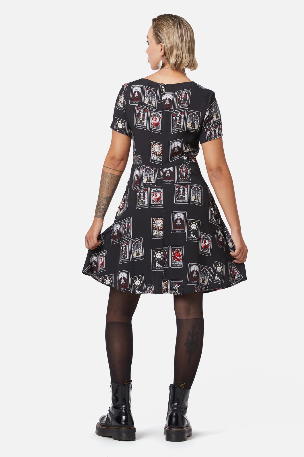 Tarot Spread Print Dress Product Image