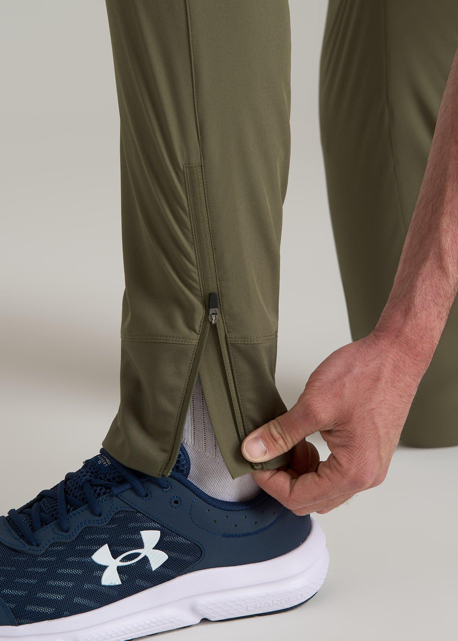 Featherweight Perforated Training Jogger for Tall Men in Olive Male Product Image