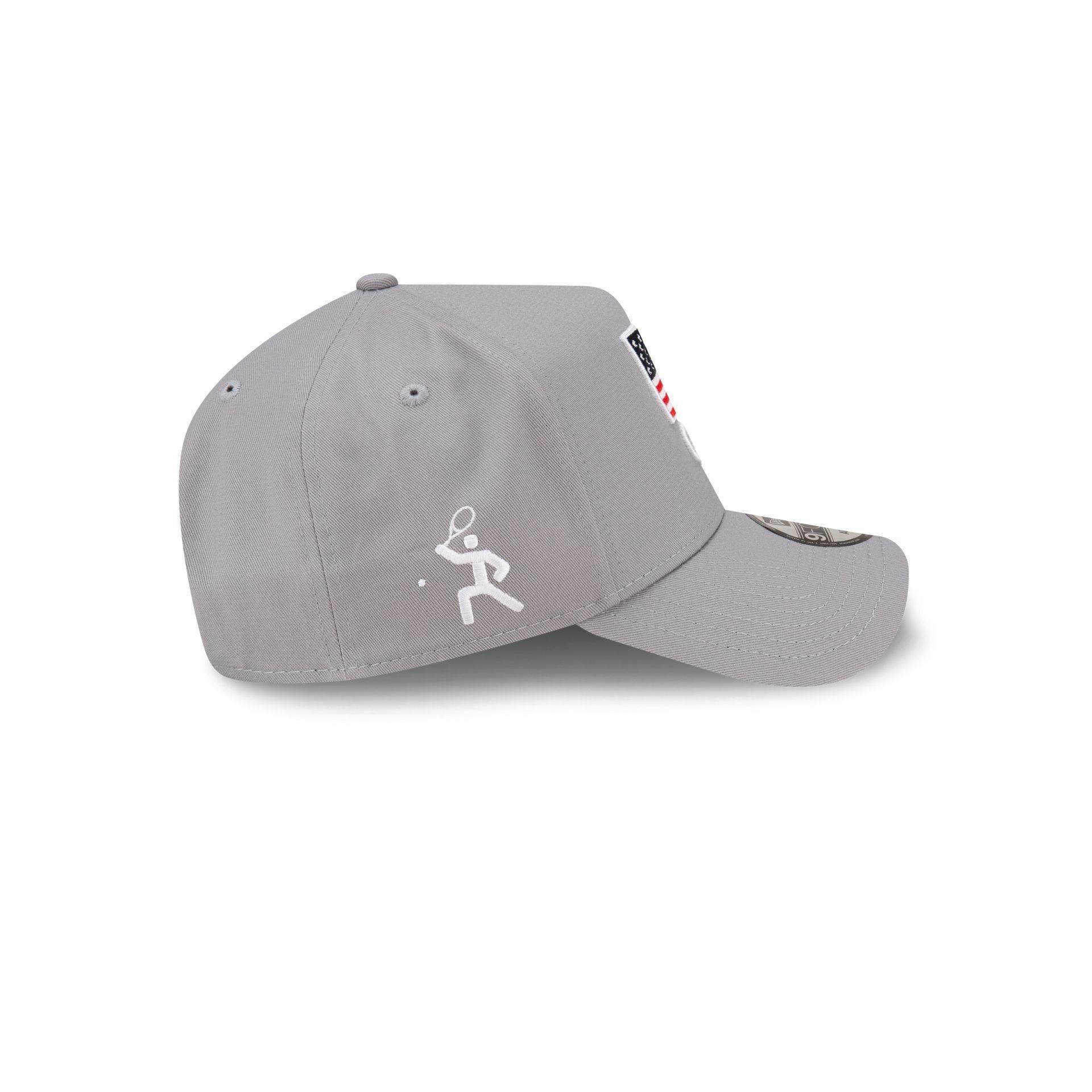 Team USA Tennis Gray 9FORTY A-Frame Snapback Male Product Image