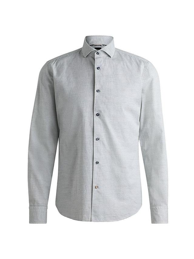 Mens Casual-Fit Shirt in Structured Cotton Product Image