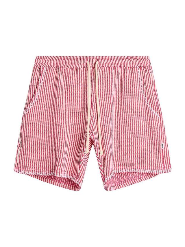 Mens Striped Knit Shorts Product Image