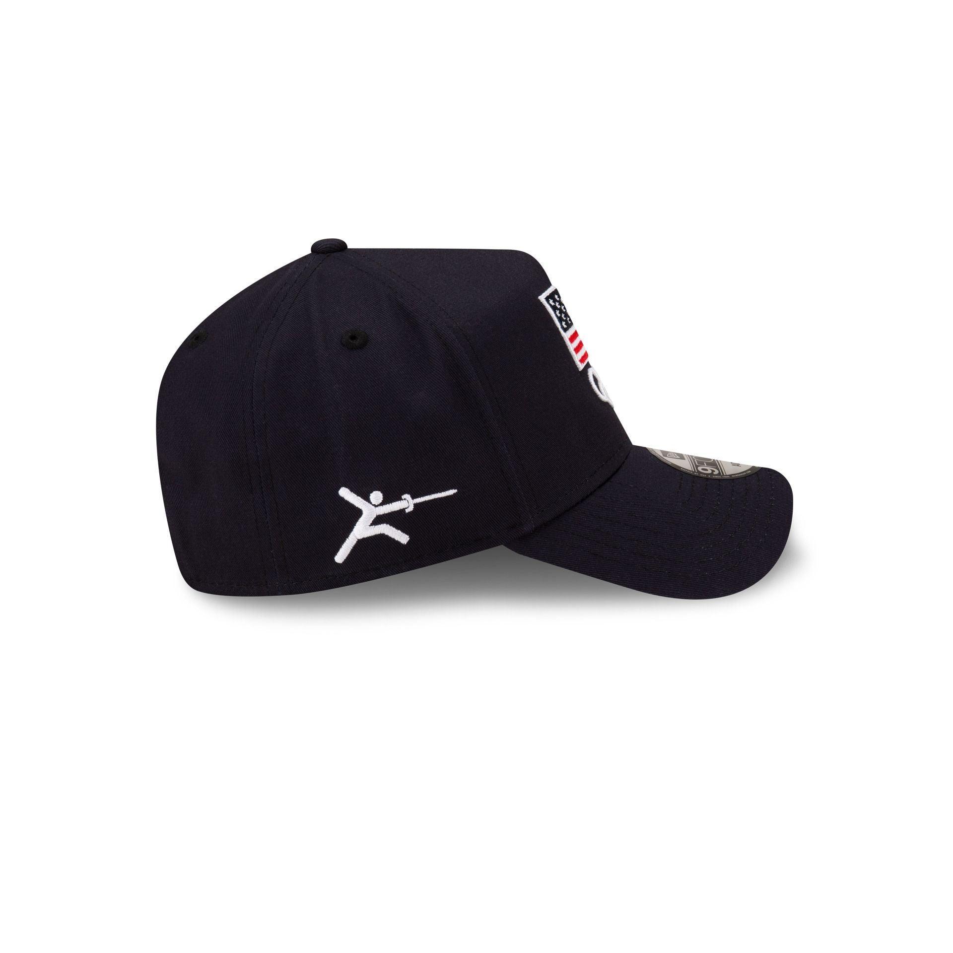 Team USA Gymnastics Navy 9FORTY A-Frame Snapback Hat Male Product Image