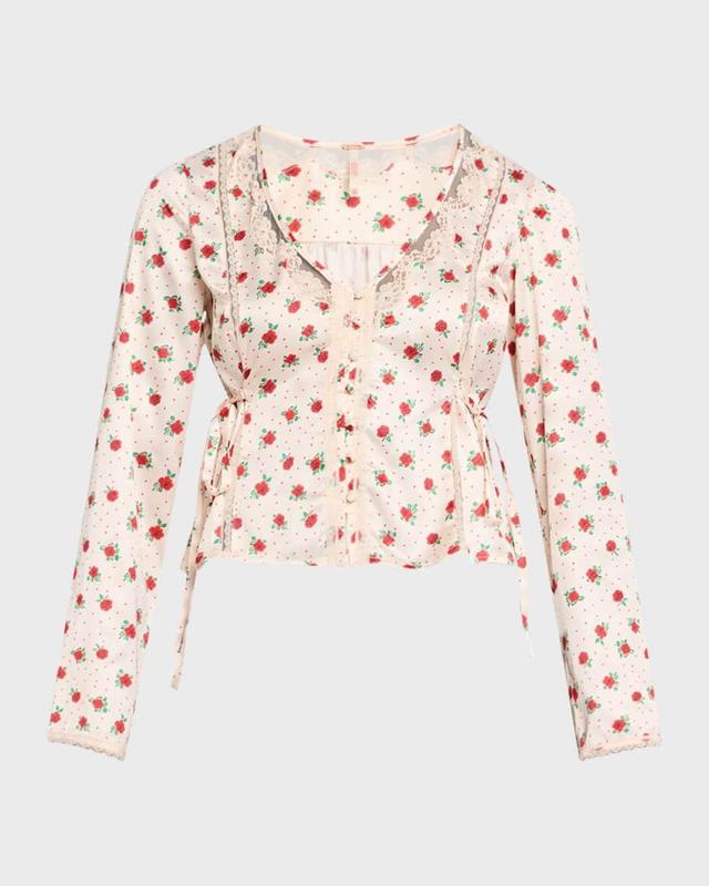 Field of Roses Silky Blouse Product Image