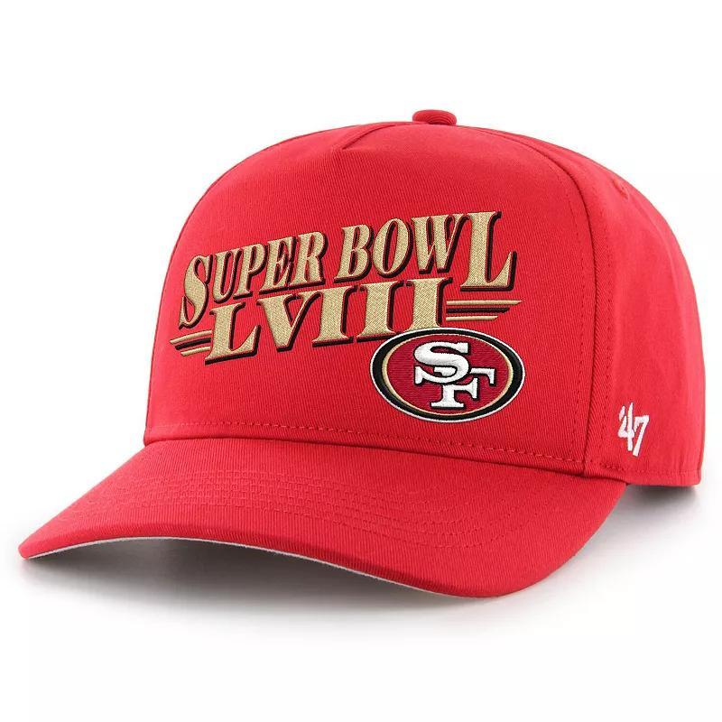 Mens 47 Brand Scarlet San Francisco 49ers Super Bowl Lviii Hitch Adjustable Hat Product Image