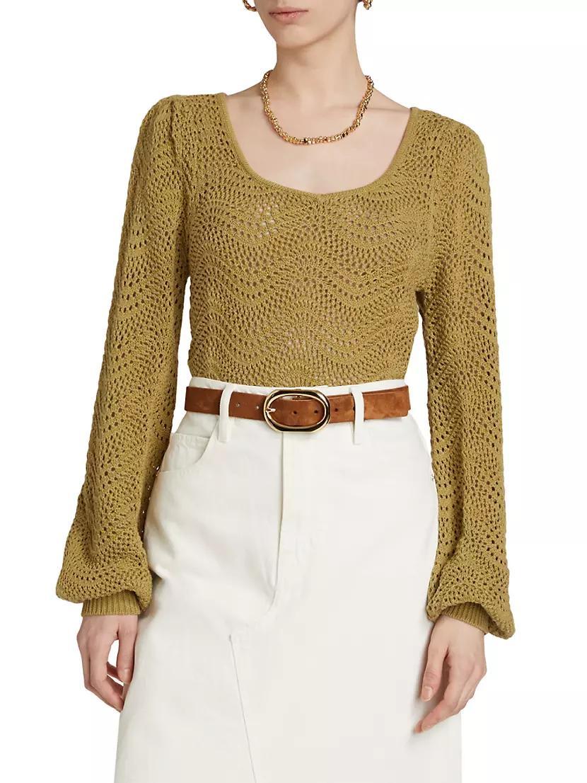 Mariana Pointelle Knit Top Product Image