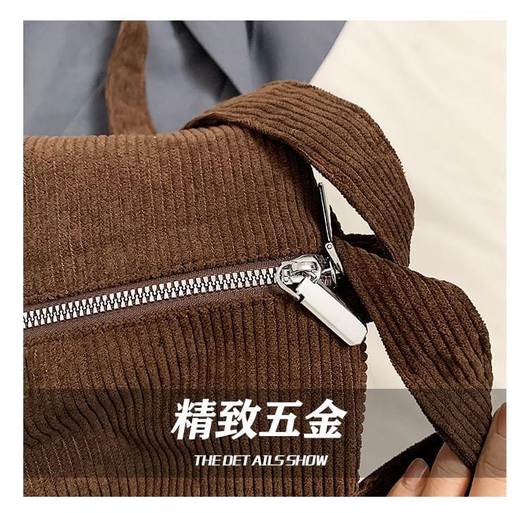 Plain Corduroy Shoulder Bag Product Image