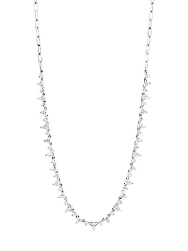 Womens 14K White Gold & 1.71 TCW Diamond Necklace Product Image