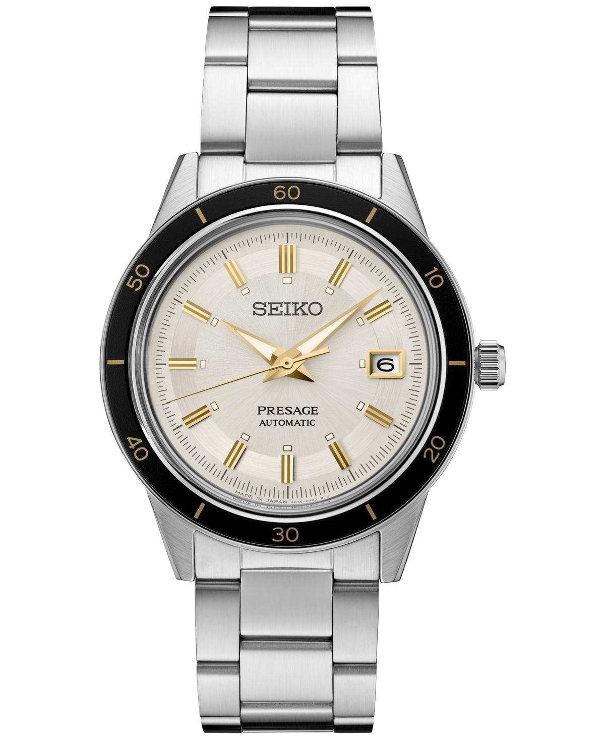 Seiko Mens Automatic Presage Stainless Steel Bracelet Watch 41mm Product Image