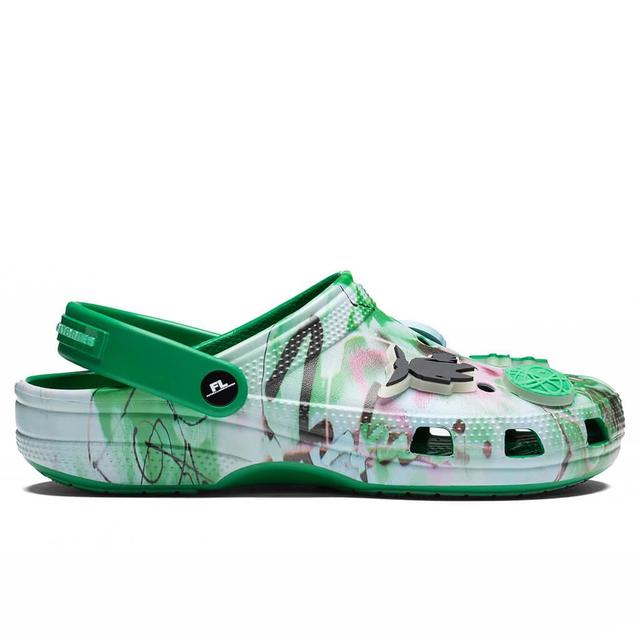 Crocs x The Futura Laboratories Classic Clog - Green Ivy Male Product Image