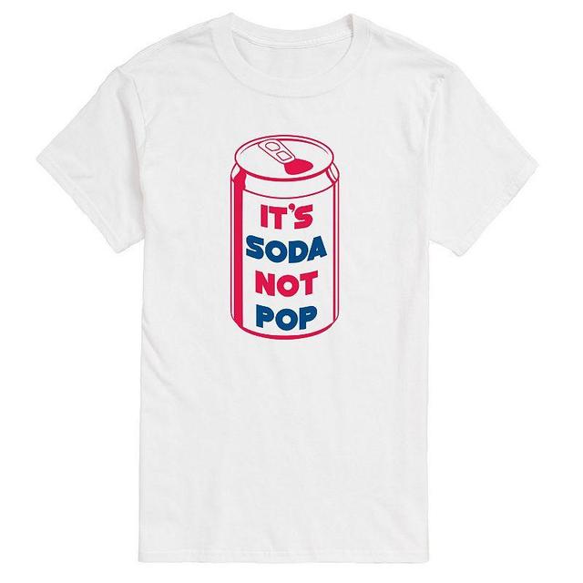 Big & Tall Its Soda Not Pop Graphic Tee, Mens Product Image