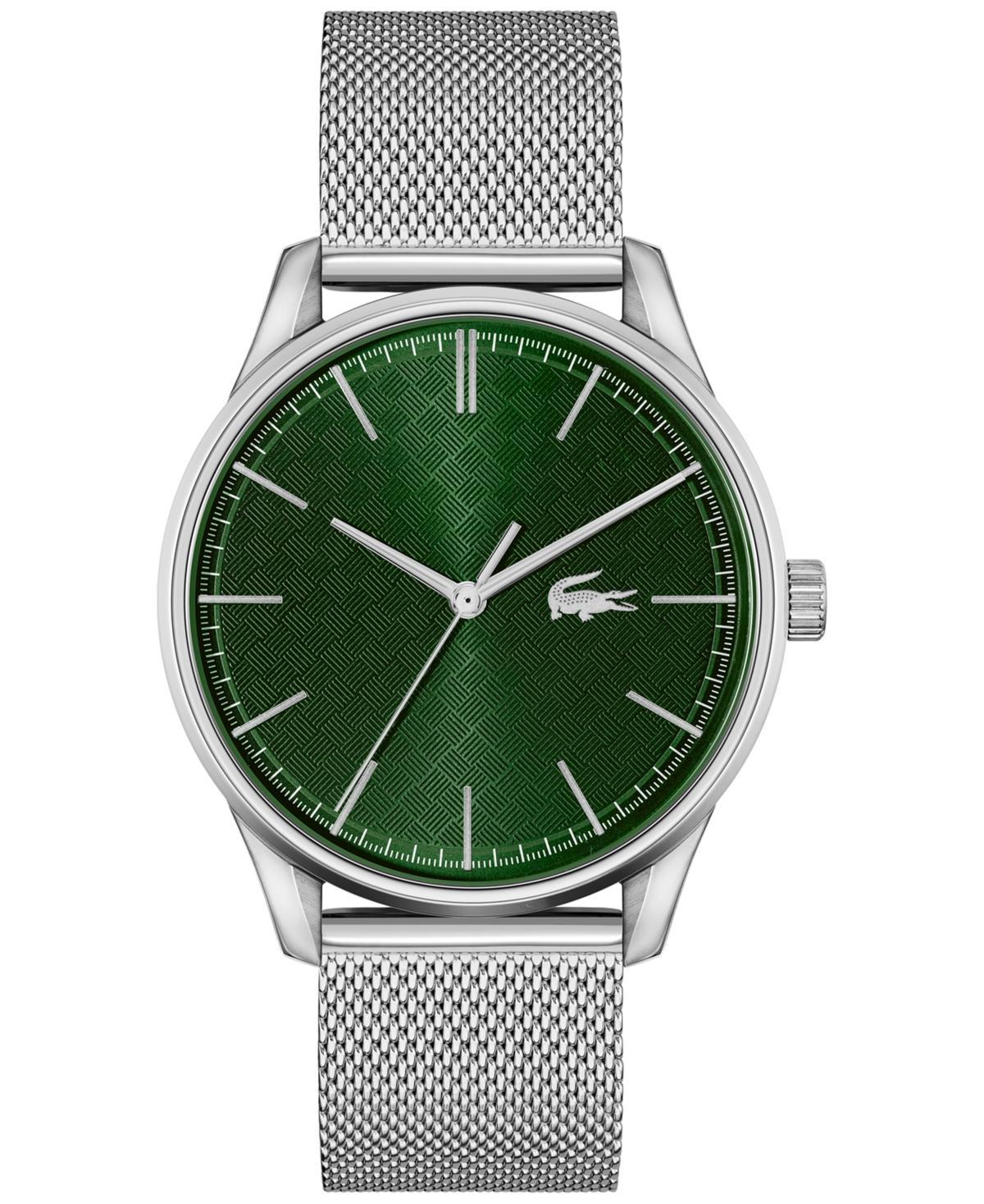 Lacoste Mens Vienna Stainless Steel Mesh Bracelet Watch 42mm Product Image